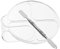 Vaguelly 2sets Makeup Mixing Palette Spatula Mixing Plates for Foundation Easy to Clean Cosmetic Tools for Women