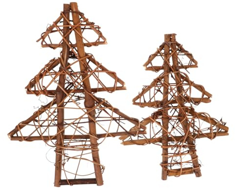 MAGICLULU 2pcs Christmas Grapevine Wreaths Natural Rattan Door and Wall Decor for DIY Craft Projects and Holiday Decorations