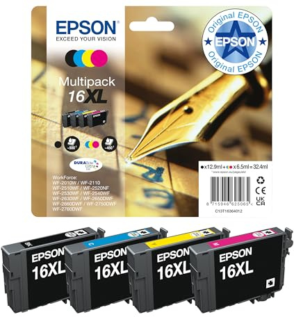 Epson C13T16364022 Original Tintenpatronen Pack of 4 Multipack