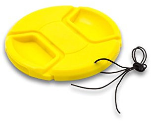 vhbw Plastic Yellow 62 mm Lens Cap for Camera Lens Sigma 70-300 mm 4-5.6 DG OS