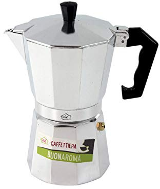 SO.DI.FER VFS38 Espressokocher, Aluminium, 1 Liter, Klassisch, Reisen