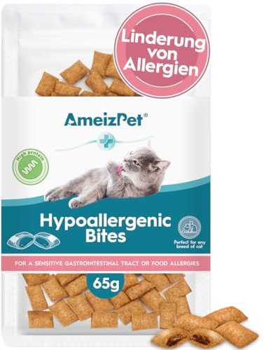 AmeizPet Katzen Leckerlies Hypoallergen für Katze - Hypoallergen Leckerli für Katzen 65 g (2.3 oz)