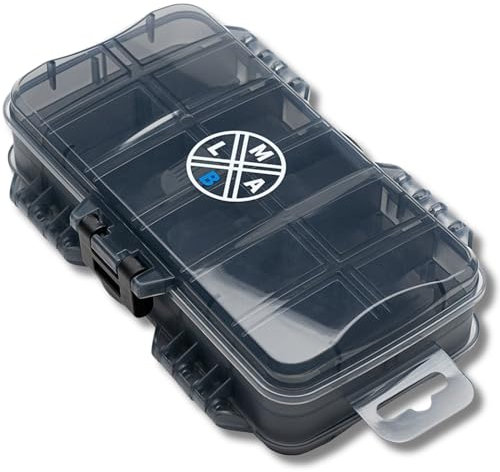 Angelbox LMAB Double Face Box, Tackle Box für Kleinteile, Sortierbox zum Angeln, Angelzubehör Kleinteilebox, Tacklebox, Kunstköderbox, Angelkasten klein, Angelköder Angelkiste, Angelboxen