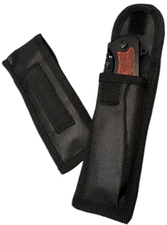 LYQNIHOB 2er Set Gürteltasche für Taschenmesser - robustes Nylon-Etui für Klappmesser bis 13 cm Länge, ideal für Outdoor-Abenteuer, schützt zuverlässig und bietet problemlosen Transport