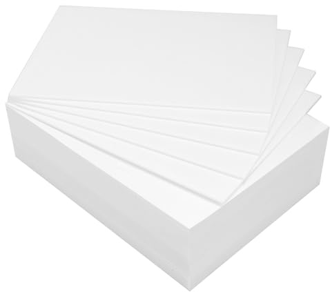 ASelected 10-pack 280 x 355 mm skumskiva, 5 mm tjock polystyrenskumplåt för modelltillverkning, montering av foton, presentationer, konst- och hantverksprojekt (vit)