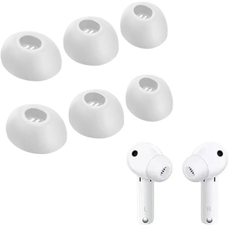 BeisDirect 6 Almohadillas de Silicona para Huawei Freebuds 4i/5i, Almohadillas de Goma, Accesorios para Auriculares (Blanco)