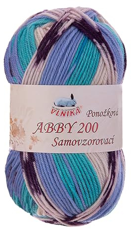 Sockenwolle Abby 200 selbstmusternd 100g Strickgarn Sockengarn Strumpfwolle Strumpfgarn Farbwahl