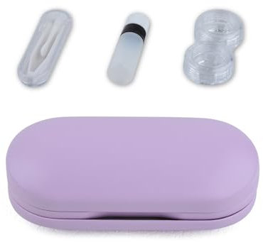 ZWTPGKRD Reiseobjektiv-Box, Organizer, modische Kontaktlinsenträger, Kontaktlinsenzubehör für den täglichen Gebrauch und auf Reisen, B