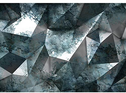Runa Art Papel tapiz fotográfico 3D de aspecto metálico Moderna Lana Sala Cuarto Salón - Made in Germany - azul 9163010b