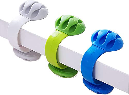 Support de câble – Cordon Organiseur – Clips de gestion des câbles – fils support Système -3 Packs Multipurpose câble Clips pour téléphone chargeurs, table de nuit, organiseur de bureau par Jiulory