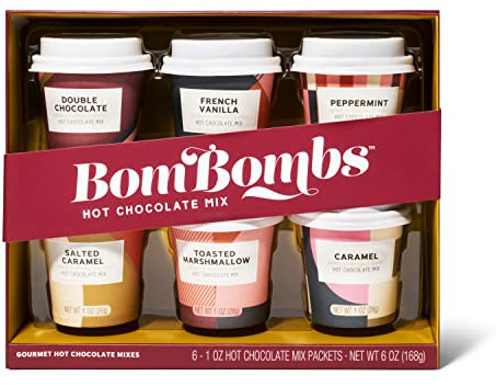Modern Gourmet Foods – Set Regalo 6 Cioccolate Calde – Caramello, Vaniglia, Marshmallow & Altro – Regalo per Donne – Natale, Compleanno & San Valentino – 6 x 28 g