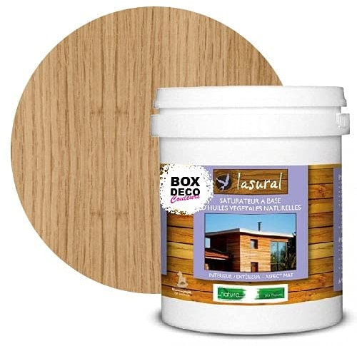 Saturateur bois naturel bio intérieur et extérieur Lasural Natura - 1L, Chêne clair