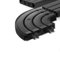 Seiletech.de GARDINENSCHIENEN und Rundbogen Set | 150cm | PVC | 3-läufig | schwarz | inkl. Befestigungsmaterial | 1,5m | Gardinen Schiene Vorhangschienen