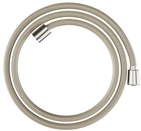 hansgrohe 28260820 DesignFlex Textile Brushed Nickel Handshower Hose, 63-inch