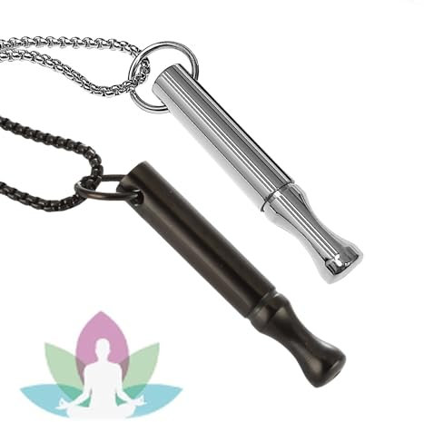 TJUSPIRIT 2 Stück Hoki Halskette Meditations Atemkette Atmungshalskette Unisex Zur Druckentlastung Reduziert Angstzustände Herren Spirituelle Geschenkideen