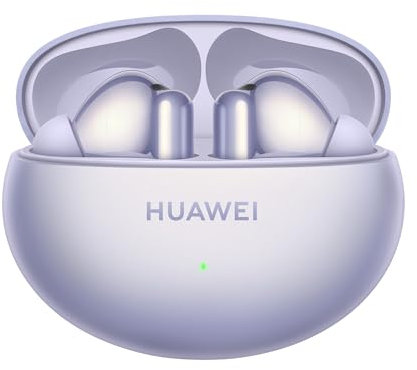 HUAWEI FreeBuds 6i, Cancelación Activa de Ruido 3.0 Inteligente, Bajos Impactantes, Carga Rápida, 35 Horas de batería, Bluetooth 5.3, Grado de Protección IP54 contra el Polvo y el Agua, Morado
