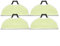 Washable Reusable Microfiber Mop Pads Replacement for Shark RV2610WA AV2610WA RV2620WD RV2610WFUS RV2410WD 2- in-1 Robot Vacuum(4 PACK)