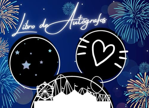 Libro de Autógrafos: Un álbum para que los niños recopilen sus firmas y fotos favoritas en las aventuras de los parques temáticos