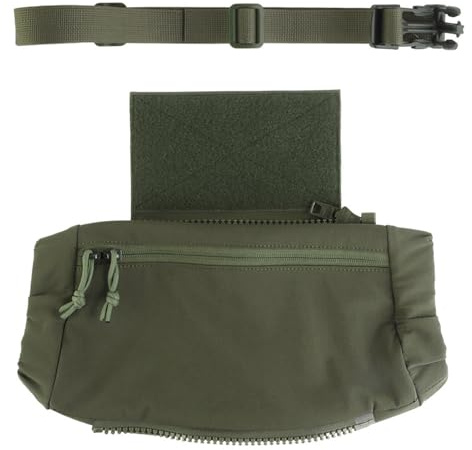 Taktisk Multifunktionell Handvärmare Med Dragkedja Framtill - Perfekt för Utomhusaktiviteter, Taktisk Användning Och Kallt Väder(Green)