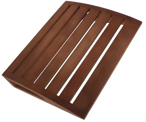 GARIOUANS Almohada Ergonómica Cervical para Sauna de Madera Maciza 38x30x7 Cm, Reposacabezas Hipoalergénico Transpirable para SPA y Sala de Vapor, Accesorio Multifuncional para Relajación