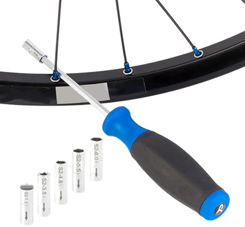 Driver Per Capezzoli Per Raggi - Strumento Per L'inserimento Interno, Chiave Per Capezzoli Per Bici Con Impugnatura Comoda, Accessorio Per La Costruzione Di Ruote | Strumenti Efficienti Per L'allaccia