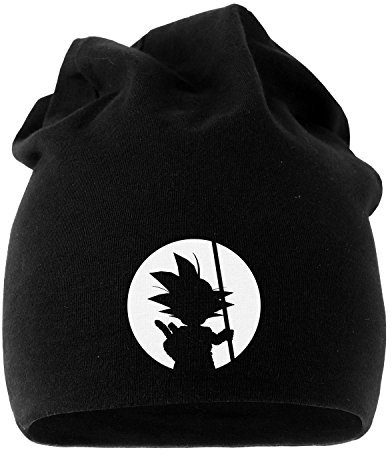 MoonWorks Jersey Beanie Son Goku Mütze Bedruckt Herren Damen Schwarz Unisize