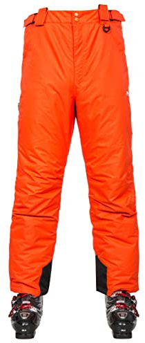 Trespass Bezzy - Pantalones de esquí Impermeables con Cremalleras en el Tobillo, Tobilleras y ventilación Lateral para Hombre, Naranja, XXL / 2XL / 2XL