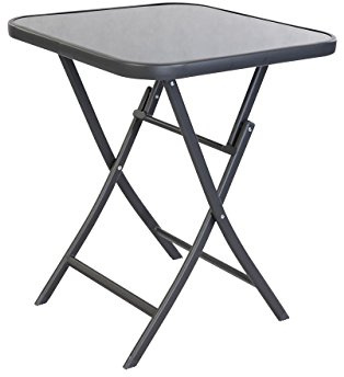 Linder Exclusiv LEX Klappbarer Bistrotisch 70 x 70 x 70 cm aus Metall