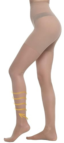 BeOnTop Collant Femme 70 Den - Collant De Contention Femme Gradués 17-18 Mmhg, Bas Confort Support Line By Gambetti - Made In Italy
