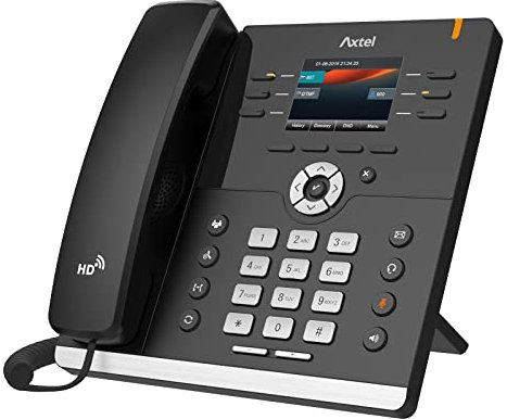 Axtel TELEFONO VOIP AX-400G 8 Line IP Phone 320X240 LCD 2POR 1G Eth NO Power Sup