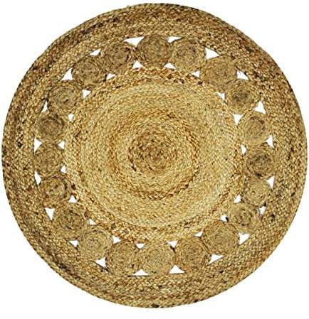 Thedecofactory Teppich, 70 cm Durchmesser, Natur
