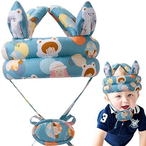 Sécurité Bébé | Casque Protection Bebe | Casque Anti Chute Bebe | Chapeau Protection Pour Tête Bébé Taille Ajustable | Pour Bébé 6 Mois À 6 Ans Pour Apprendre À Ramper, archer