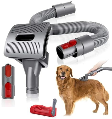 BODYGAD Cepillo para Perros para Dyson, Accesorios para Aspiradora Dyson V15 V12 V11 V10 V8 V7, Cepillo De Pelo De Animales para Aspiradora Dyson, Accesorio De Cepillo De Pelo De Perros con Manguera
