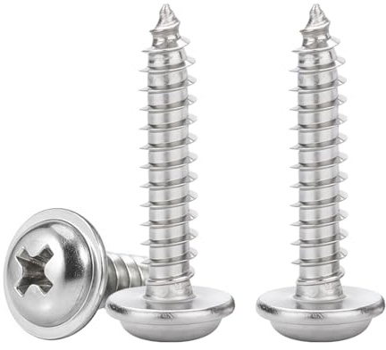 Drenky M5 Viti per Legno Professionali M5x16mm 50 Pezzi in Acciaio Inox A2 V2A con Testa Tonda per Bricolage, Strutture in Legno e Plastica