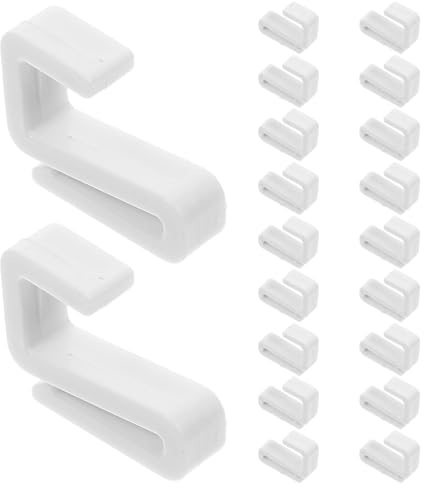 PRETYZOOM Ganci A S In Plastica Ad Alta Resistenza Da 20 Pezzi Ganci Versatili A Forma Di S Per Utensili Da Cucina Guardaroba Bagno Ufficio.