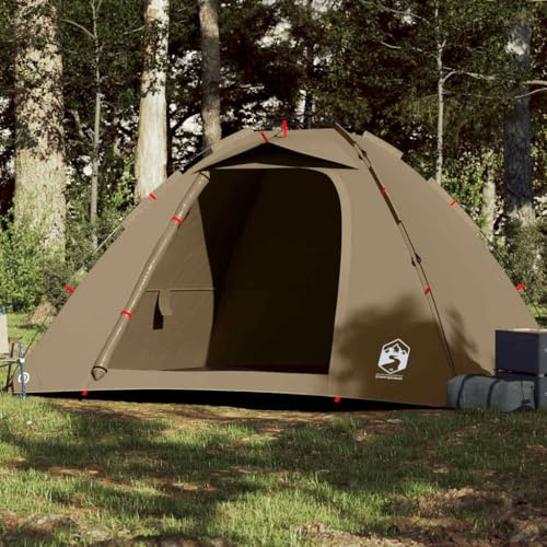 Yunovire Fisketält för personer brun, Quick Release campingtält, vattentätt, vindtätt, lätt, UV-skydd, E-anslutning, bärväska för fiske, utomhus, resor, x x x