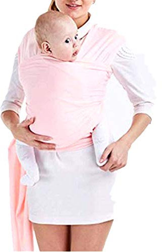 VOARGE Porte-bébé rose pour nouveau-nés et tout-petits jusqu'à 16 kg, répartition uniforme du poids