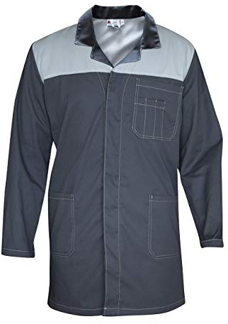 C.B.F. Balducci Group Camice Grigio Da Lavoro e Laboratorio Uomo Donna - Grembiule (Grigio, XL)