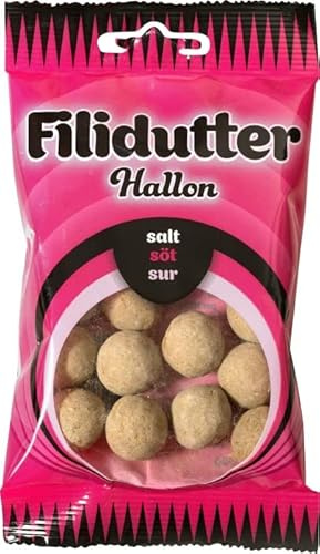 10 x 65 g Filidutter Hallon hallon 65 g salt sötsur vegansk godispåsar