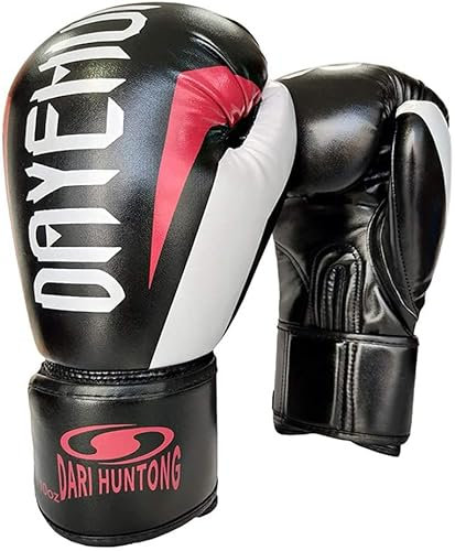 Boxhandschuhe Manner Boxhandschuhe, Boxentasche Kickboxing Muay Thai Handhs MMA Training Sparring -Handschuhe, Boxhandschuhe Sanda Fight Free Fitness Fitness (Color : A, Size : 10oz)