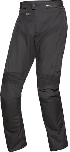 FLM Traction Textilhose - Bequeme und Sichere Motorradhose mot Protektoren, Integrierte Klimamembran schwarz L