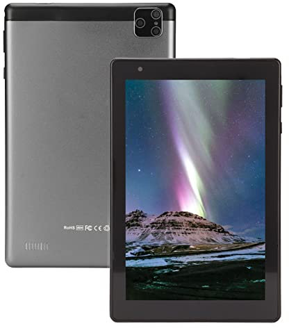 Tableta 4G para Android 5.1, Pantalla Completa de 8 Pulgadas 1280X800, ROM de 2GB RAM 32GB, 5MP Trasero de 2MP, Batería de 5000 mAh, Doble Tarjetas de Llamada de Llamada en Espera para Estudiar(UE)