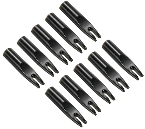 PATIKIL Archery Arrow Nocks 6mm 0.236 Inner Dia., 40 Pack Glue on Arrow Nock Replacement for Shooting, Black