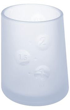 olababy Erster Trinklernbecher | Clear Sense 100% Silikon-Trinklernbecher für Säuglinge | 2oz Medizinbecher für Neugeborene | Rutschfestes und geneigtes Design für kleine Hände & Baby-led Entwöhnung