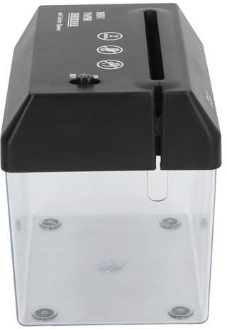 Mini Electric Paper Shredder High Security Desktop Strip Cutter for Office, USB Powered Portable Paper Shredder for Family