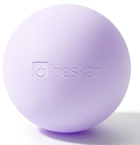 Massage Lacrosse Balls for Myofascial Release, Trigger Point Therapy and Yoga Therapy, Foot Massage Ball to Relieve Plantar Fasciitis Purple