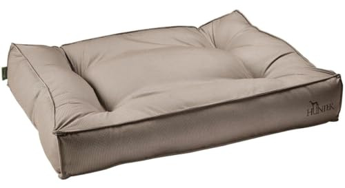 HUNTER Lancaster Hundebett, gesteppt, gemustert, weich gepolstert, 100 x 70 cm, braun