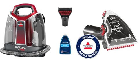 Bissell Spotclean Proheat limpiador de alfombras y quitamanchas Portatil + Bissell 2369 Accesorio 3-En-1 para Escaleras Y Tapicerías