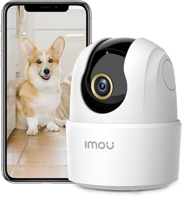 Imou 2.5K WiFi Camera Indoor Pet Dog Camera 4MP, 360° Home Security Wireless IP Baby Camera, Human Detection AI, Smart Tracking, Siren, 10m Night Vision, 2-Way Audio, Privacy Mode, Works with Alexa