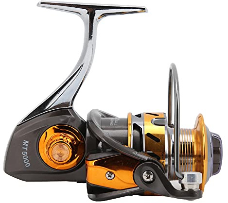 Moulinet de Pêche MT5000 Moulinet de Pêche en Mer en Métal 5.5: 1 Rapport de Vitesse 12 + 1BB Roue de Pêche Portable